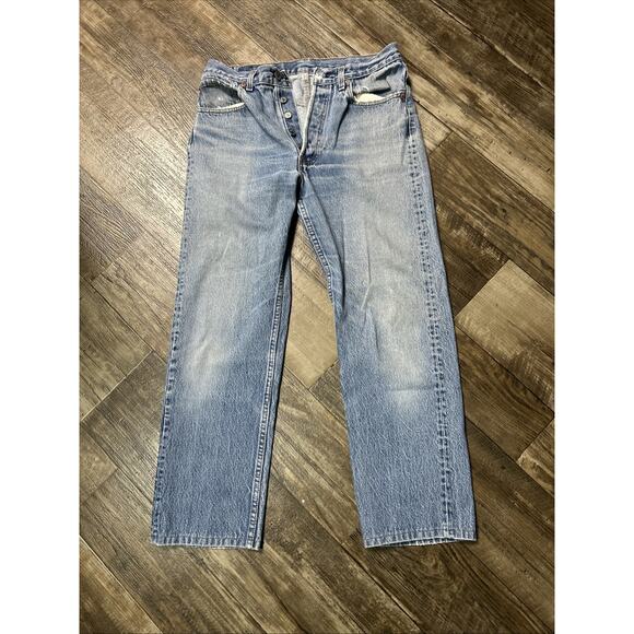 Vintage Levis 501 XX Straight Button Fly Jeans Mens 32x34 (Read) Made In USA - Picture 1 of 10